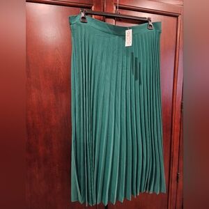 New York & Company Emerald Green A-Line Skirt